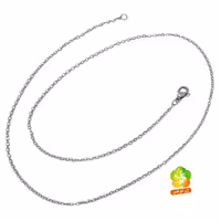 زنجیر مدل دیپلمات ساده از جنس استیل نقره ای