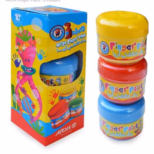 رنگ انگشتی سه رنگ اصلی آریا