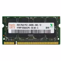 رم لپ تاپ 2 گیگ Hynix DDR2 800-6400 MHZ 1.8V سه ماه گارانتی