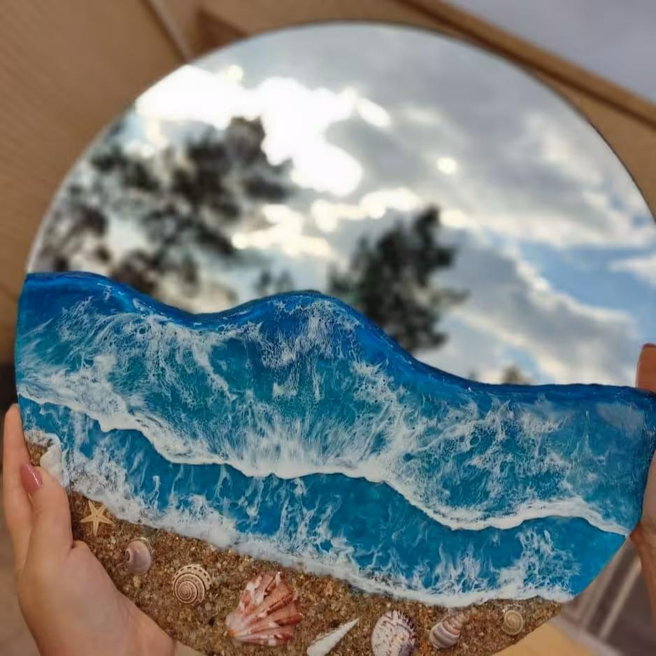 آیینه دکوراتیو رزینی