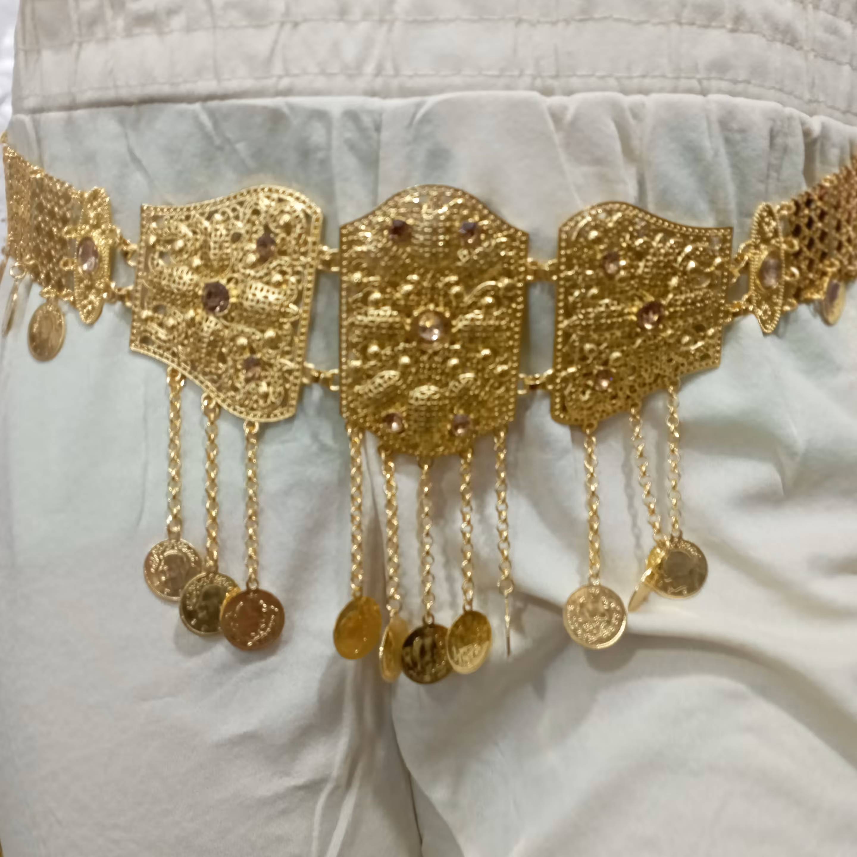 کمربند کردی زنجیری رنگ ثابت 