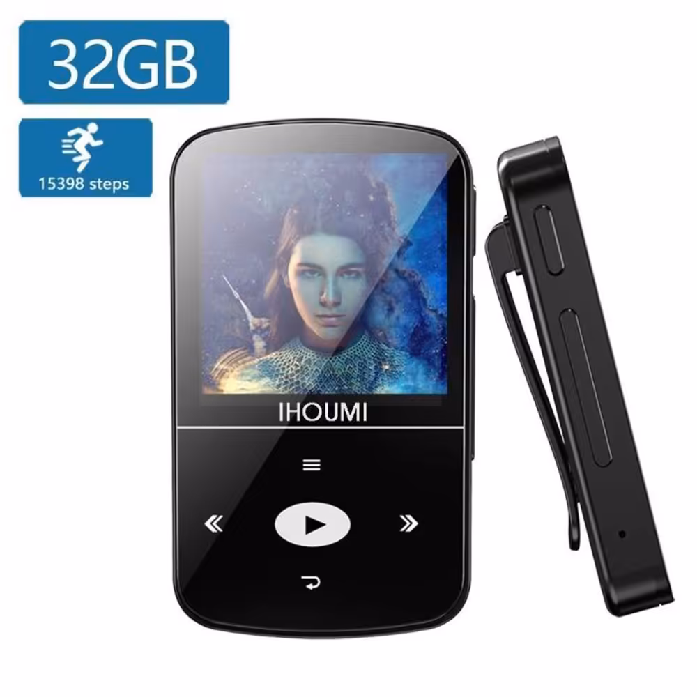 موزیک پلیر (mp3 player) 32 گیگابایتی ihoumi پشتیبانی از کارت SD تا 128g