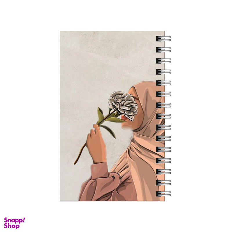 دفترچه یادداشت 60 برگ مدل To Do List طرح دختر و یک شاخه گل کد 7340232