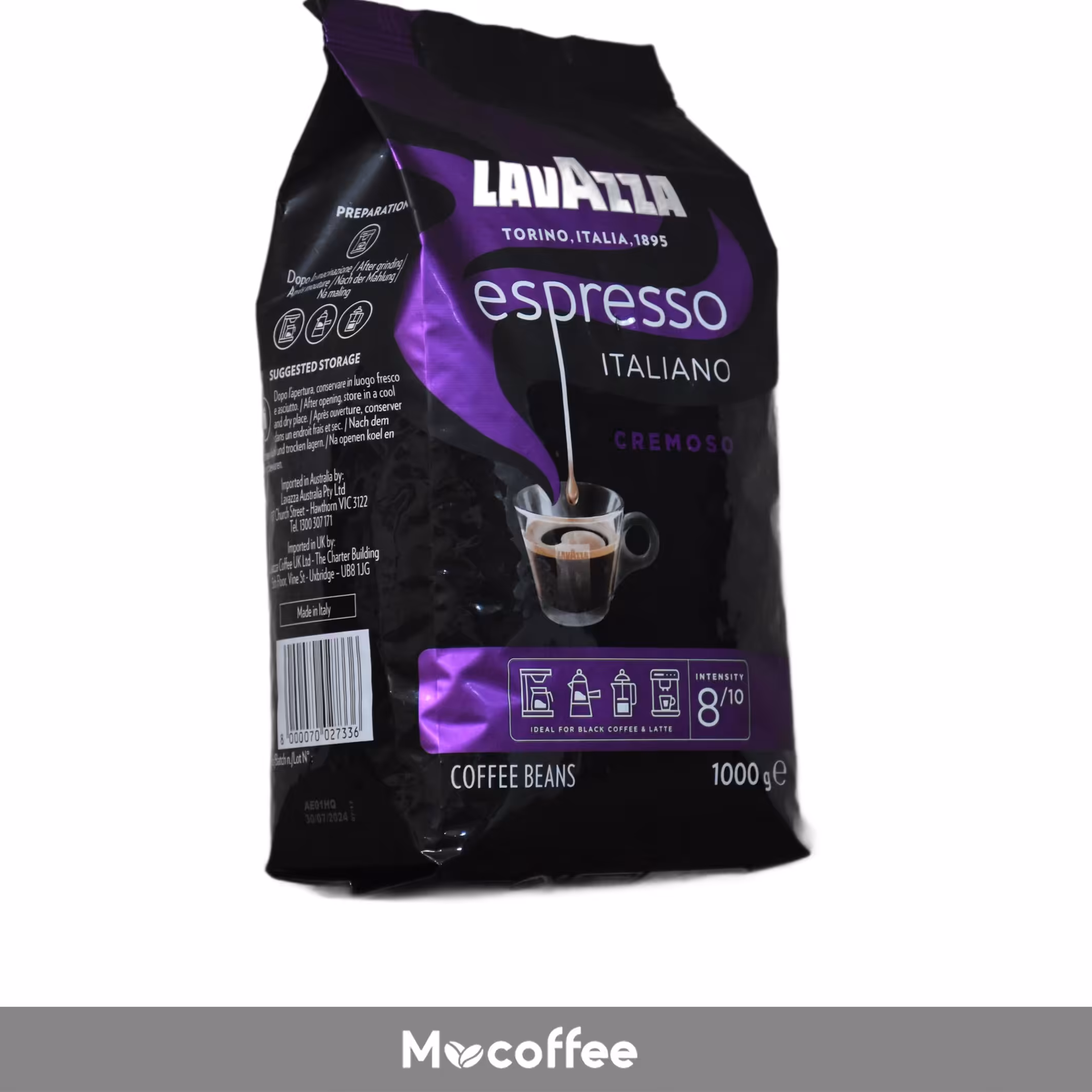 دانه قهوه لاوازا ایتالیانو کرموسو