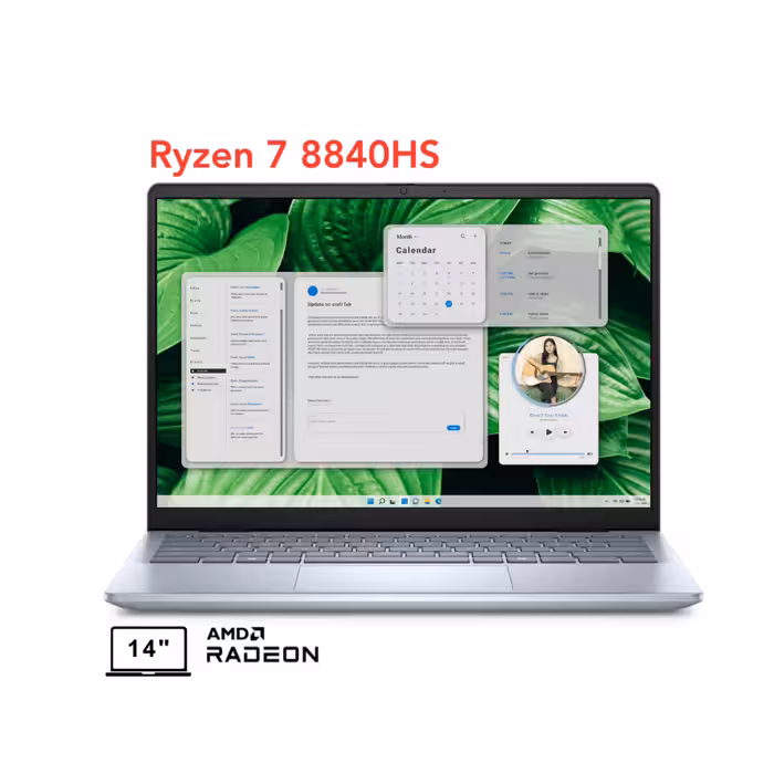 لپ تاپ  دل اینسپایرون مدل  Dell Inspiron 14 5445 R1808L R7 8840HS 16G 512G 2.2K 2024