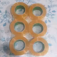 چسب کریستال نواری پهن 180 یارد 6 عددی برند رابو rabo