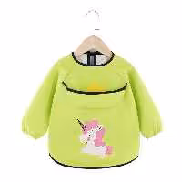 پیشبند آستین دار یونی کورن سبز