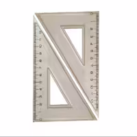 گونیا پلاستیکی 12 سانتی متری مدل 151 بسته 2 عددی