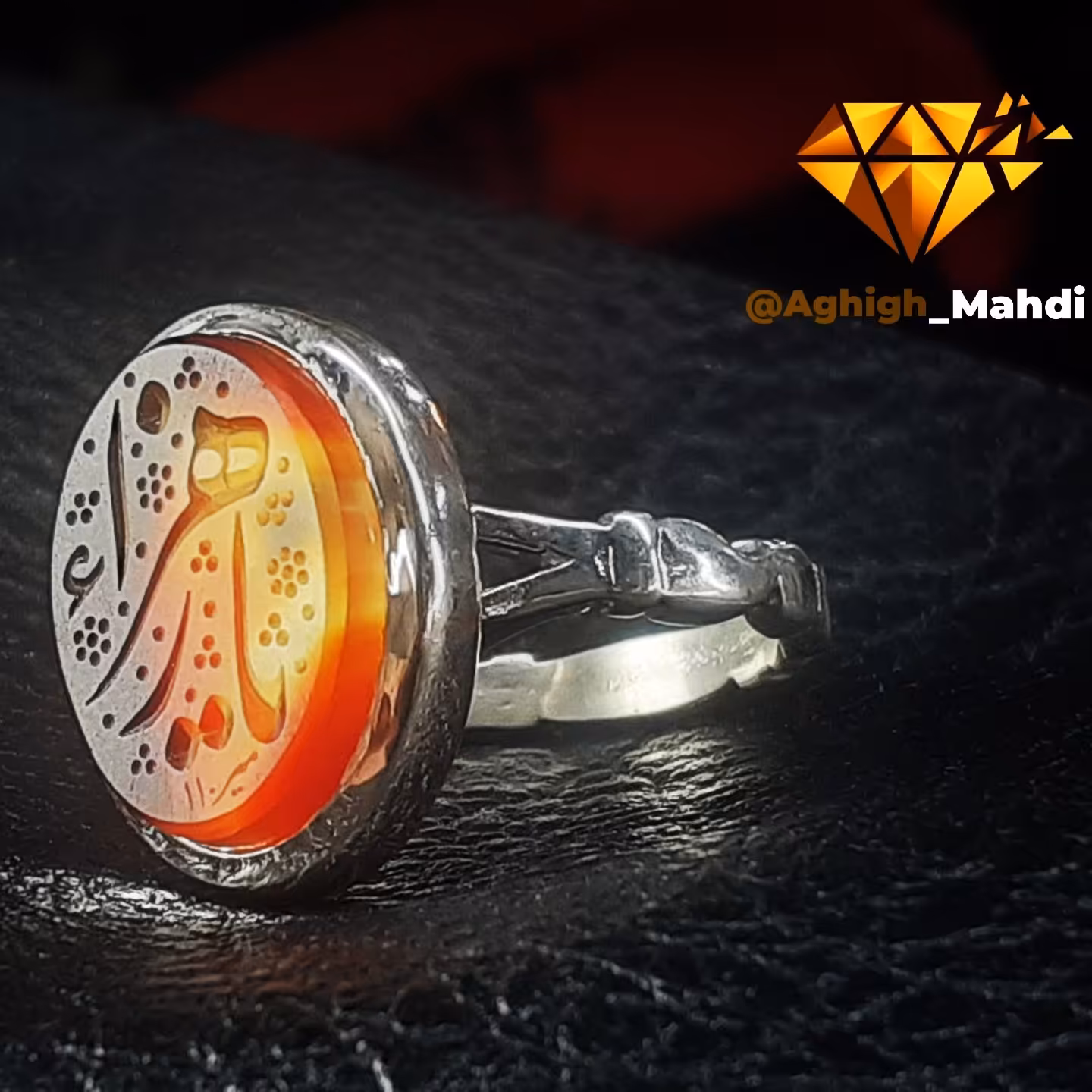 انگشتر نقره عقیق یمن