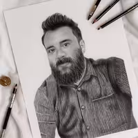 نقاشی سیاه قلم مناسب هدیه 