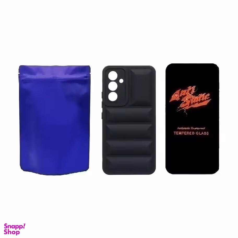 کاور موبایل موبایل مدل M-B Puffer و محافظ صفحه نمایش Anti Static مناسب سامسونگ Galaxy A24