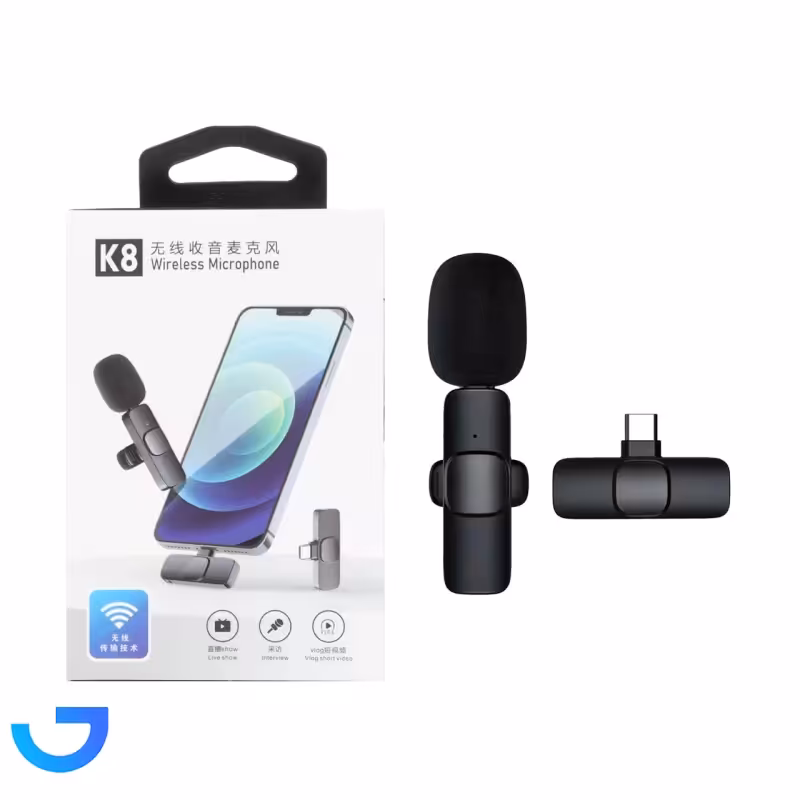 جزئیات ، قیمت و خرید میکروفون بی سیم Type-C مدل K8 | فروشگاه آریا