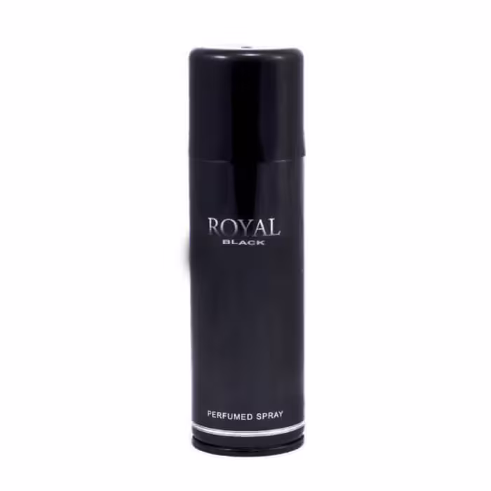 اسپری بدن رویال بلک مدل  ROYAL BLACK حجم 150میلی لیتر