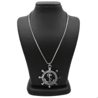 گردنبند مردانه آرالیا طرح سکان کد NVC-CW-8