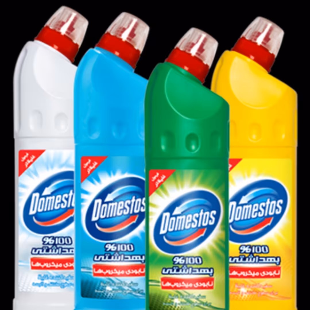 مایع سفید کننده غلیظ سطوح دامستوس در چهار رایحه حجم 750 میلی لیتر