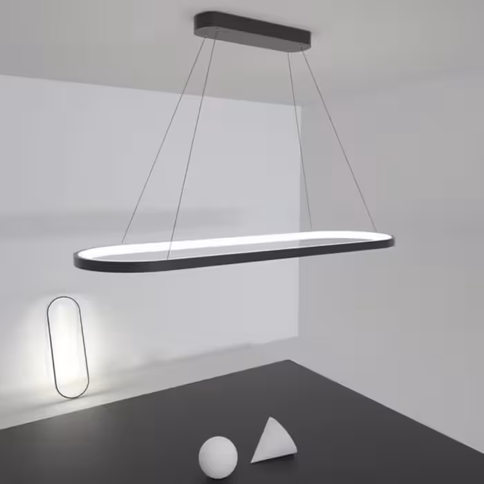 لوستر مدرن - لوستر ال ای دی -  اس ام دی بیضی مدرن با روشنایی بالا و با دوام 