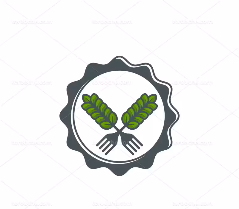 وکتور لوگو خوشه گندم رنگی | گرافیک با طعم تربچه