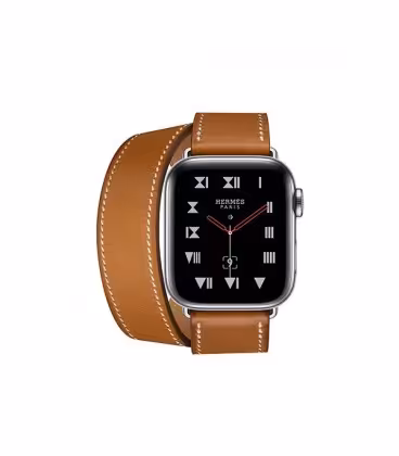 ساعت هوشمند اپل واچ سری 4 مدل Stainless Steel Case with Fauve Barenia Leather Double Tour