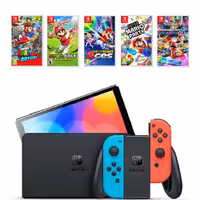 نینتندو سوییچ اولد – جوی کان قرمز/آبی   باندل بازی‌های حرکتی Super Mario