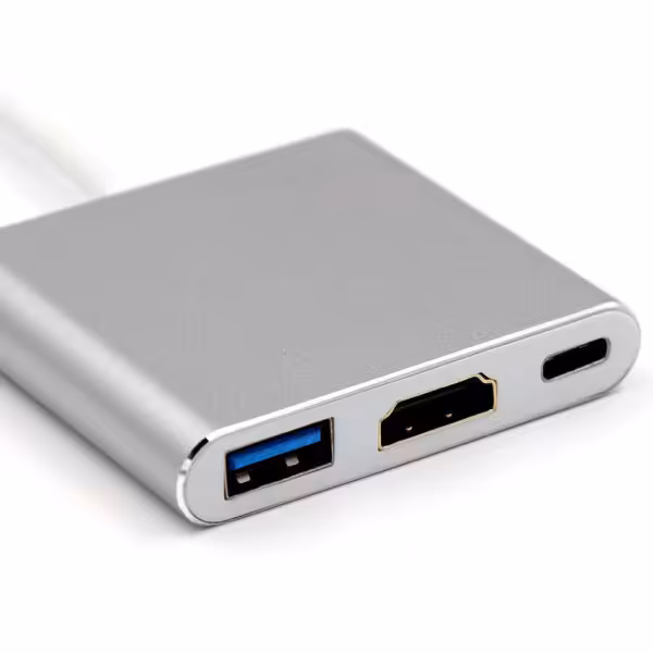 تبدیل تایپ سی به HDMI و USB 3.0 و تایپ C