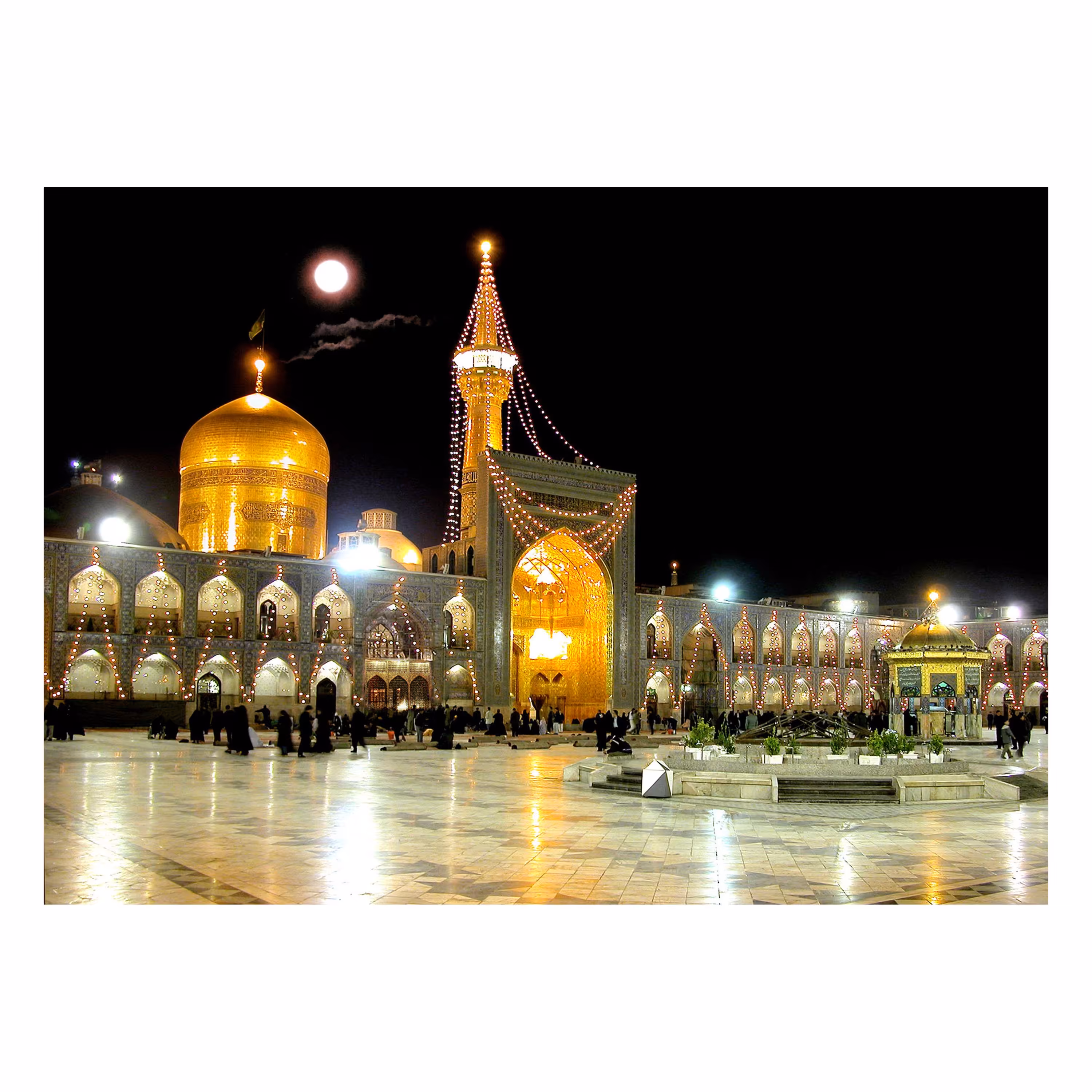 تابلوشاسی طرح مذهبی مدل حرم امام رضا کد 101 سایز 20 در 30 سانتی متر