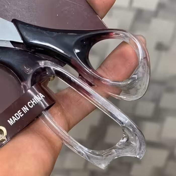 قیچی عسلی سایز 21 سانتی از جنس پلاستیک و استیل