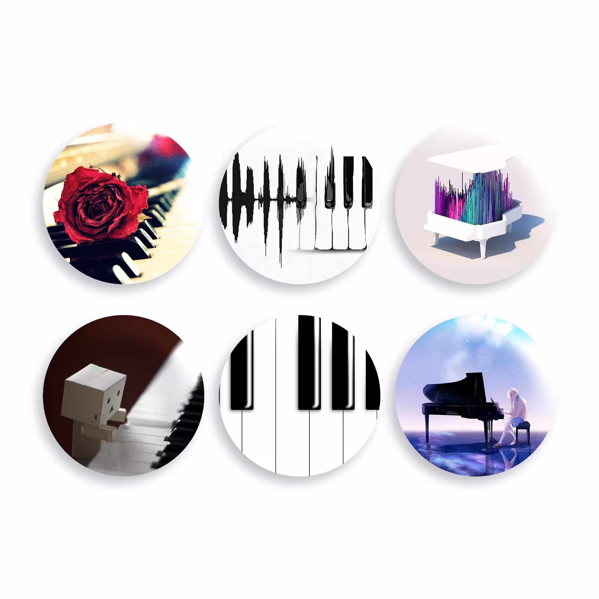 پیکسل پیانو کد P-606 مجموعه 6 عددی