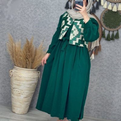 ست جلیقه و پیراهن مازراتی مجلسی زنانه
