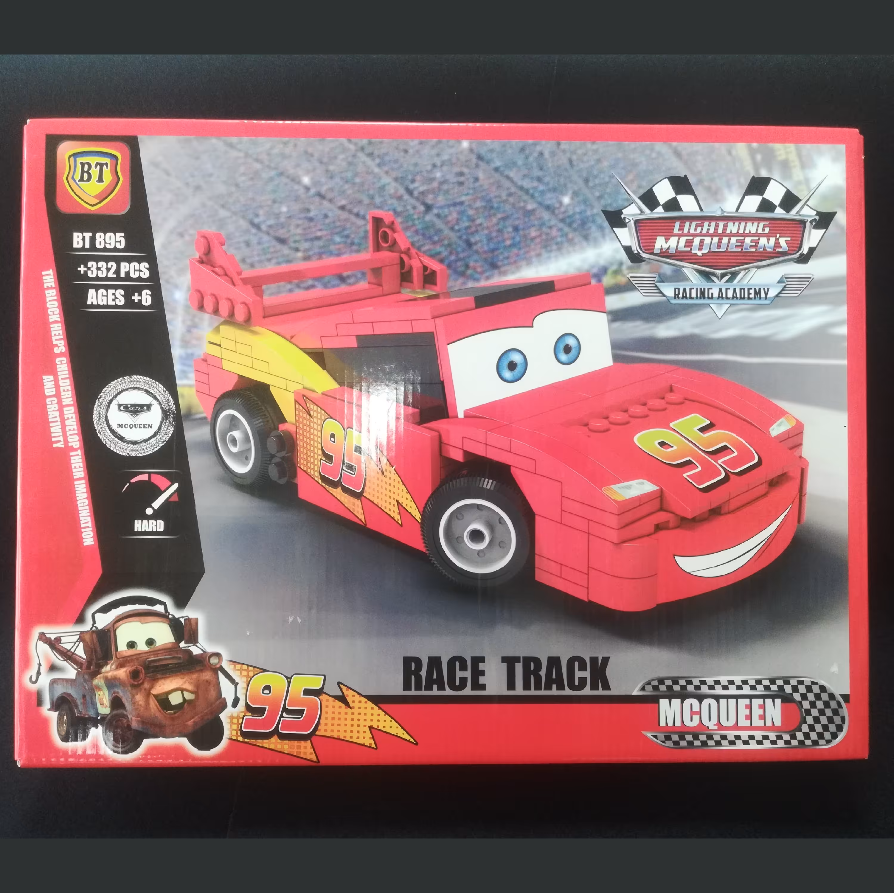 لگو ماشین لگو مک کویین لگو مک کوئین 332 قطعه ساخت کارخانه BT