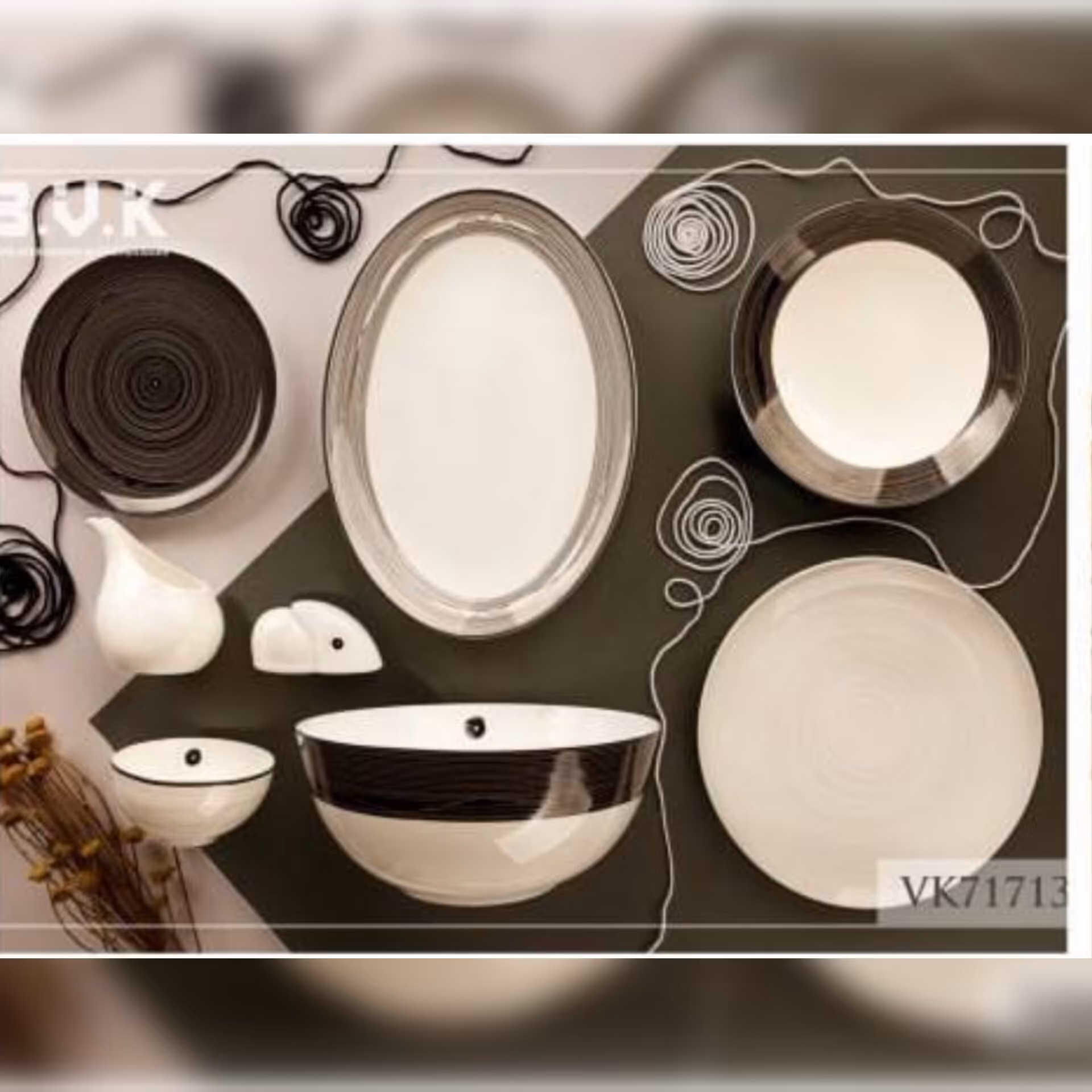 سرویس چینی 6 نفره 29 پارچه برند BVK کد 717135