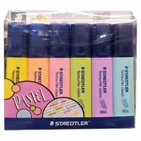 خرید ماژیک علامت گذار پاستلی استدلر بسته 6 رنگ