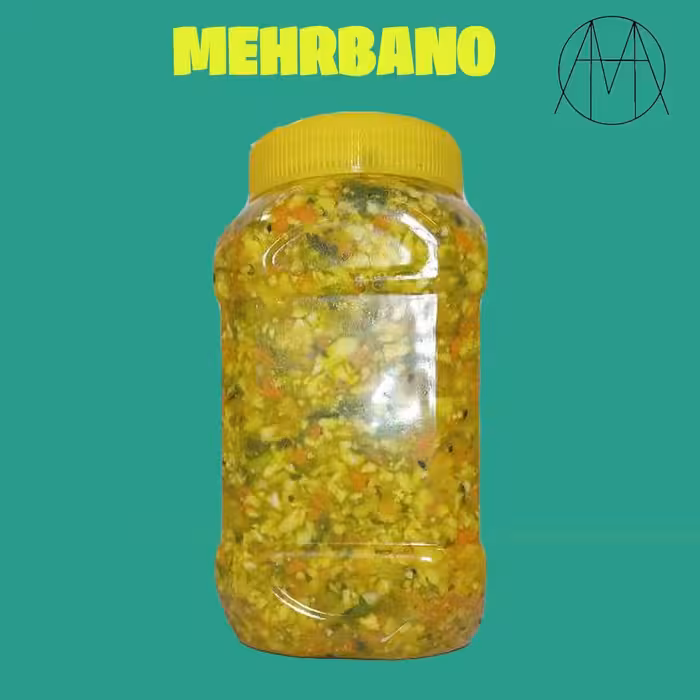 ترشی لیته مخلوط شمالی زرد رنگ (یک کیلویی )خانگی بدون مواد افزودنی 