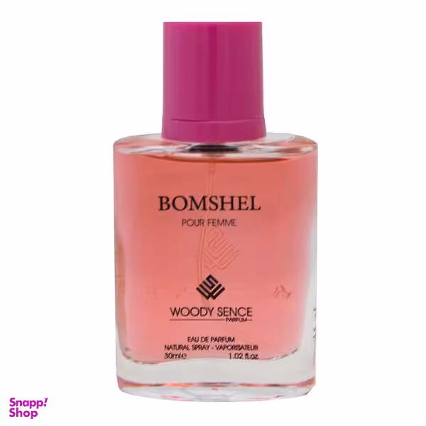 عطر جیبی زنانه وودی سنس مدل BOMSHEL حجم 30 میلی لیتر