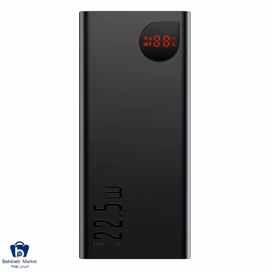 پاوربانک باسئوس مدل Adaman PPAD000101 22.5w ظرفیت 20000 میلی آمپر ساعت