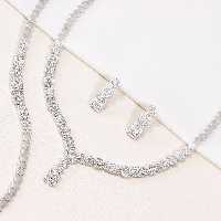 سرویس نقره مارسا طرح امرالد کات  کد S-10222-33