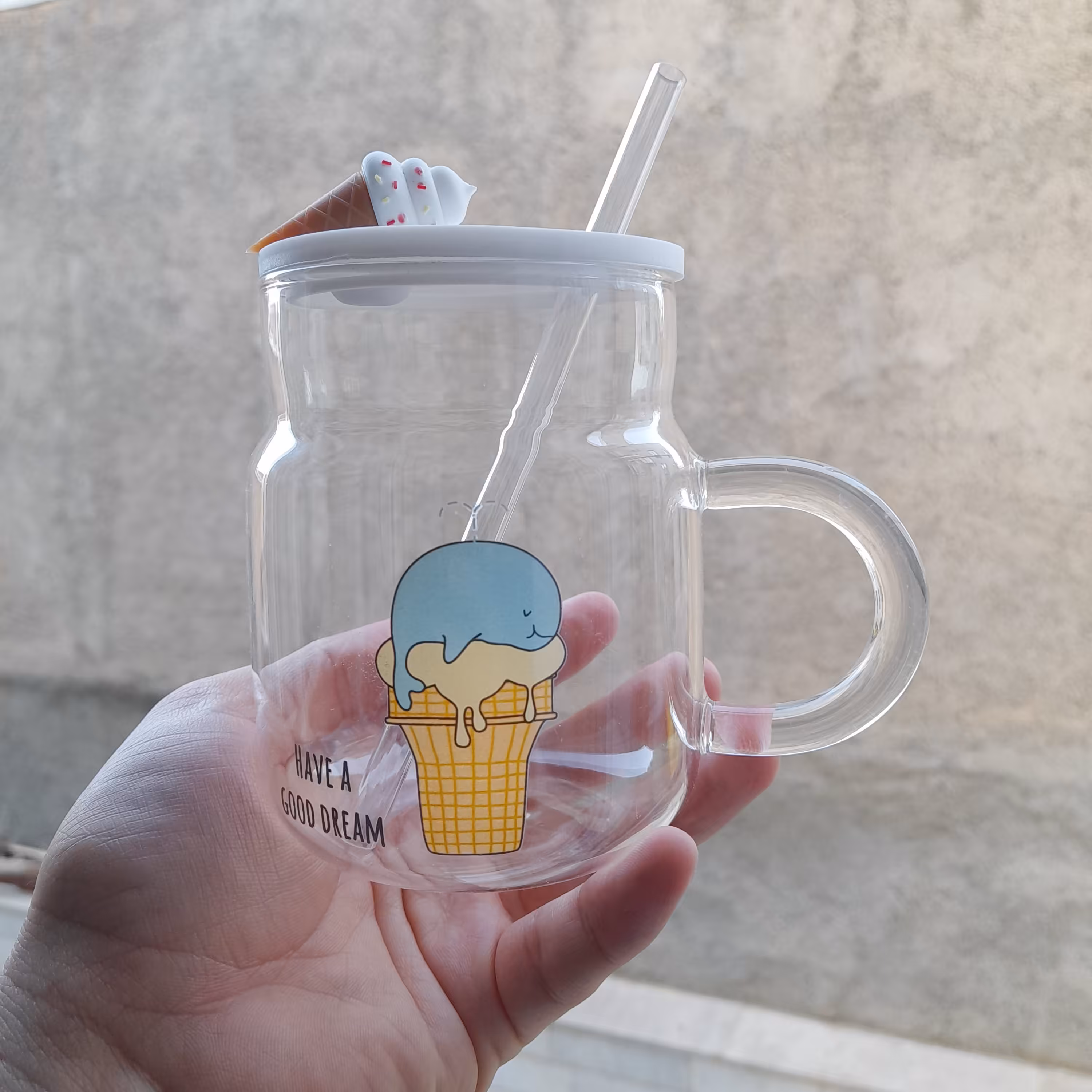 ماگ پیرکس طرح بستنی