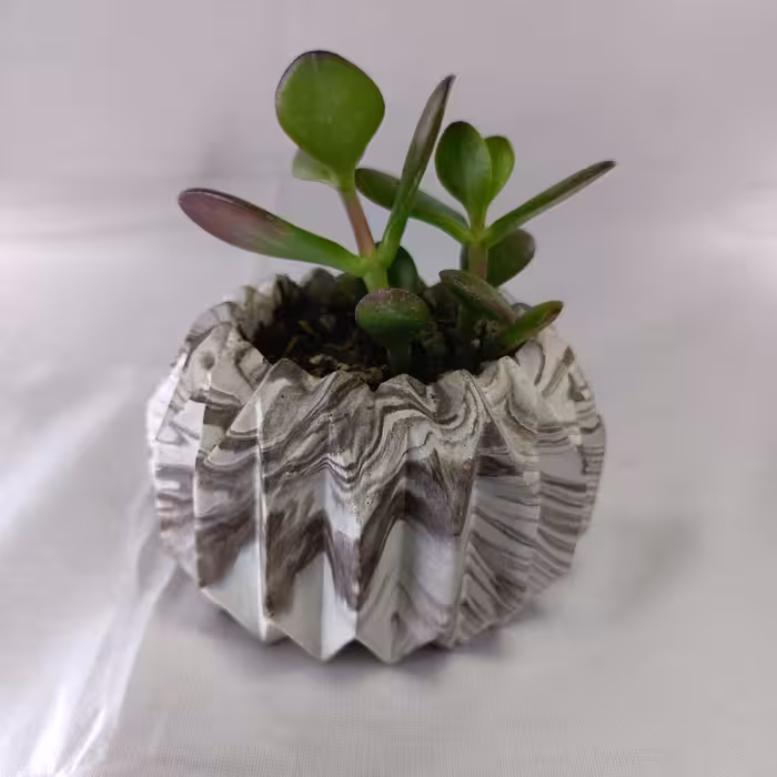 گلدان خورشیدی سنگ مصنوعی