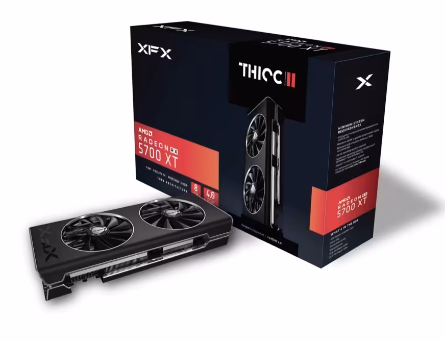 کارت گرافیک  ایکس اف ایکس مدل Radeon RX 5700 XT 8GB GDDR6 THICC II حافظه 8 گیگابایت