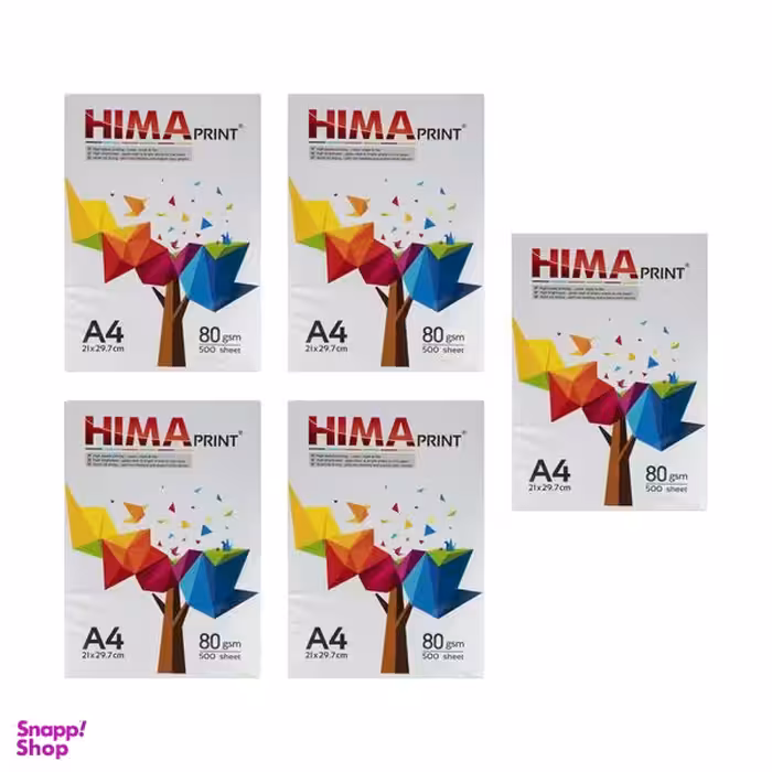 کاغذ A4 هیما کد H05-2 بسته 5 عددی