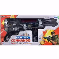 تفنگ مسلسل کماندو 4 باتری با قدرت بسیار بالا صدا دار 