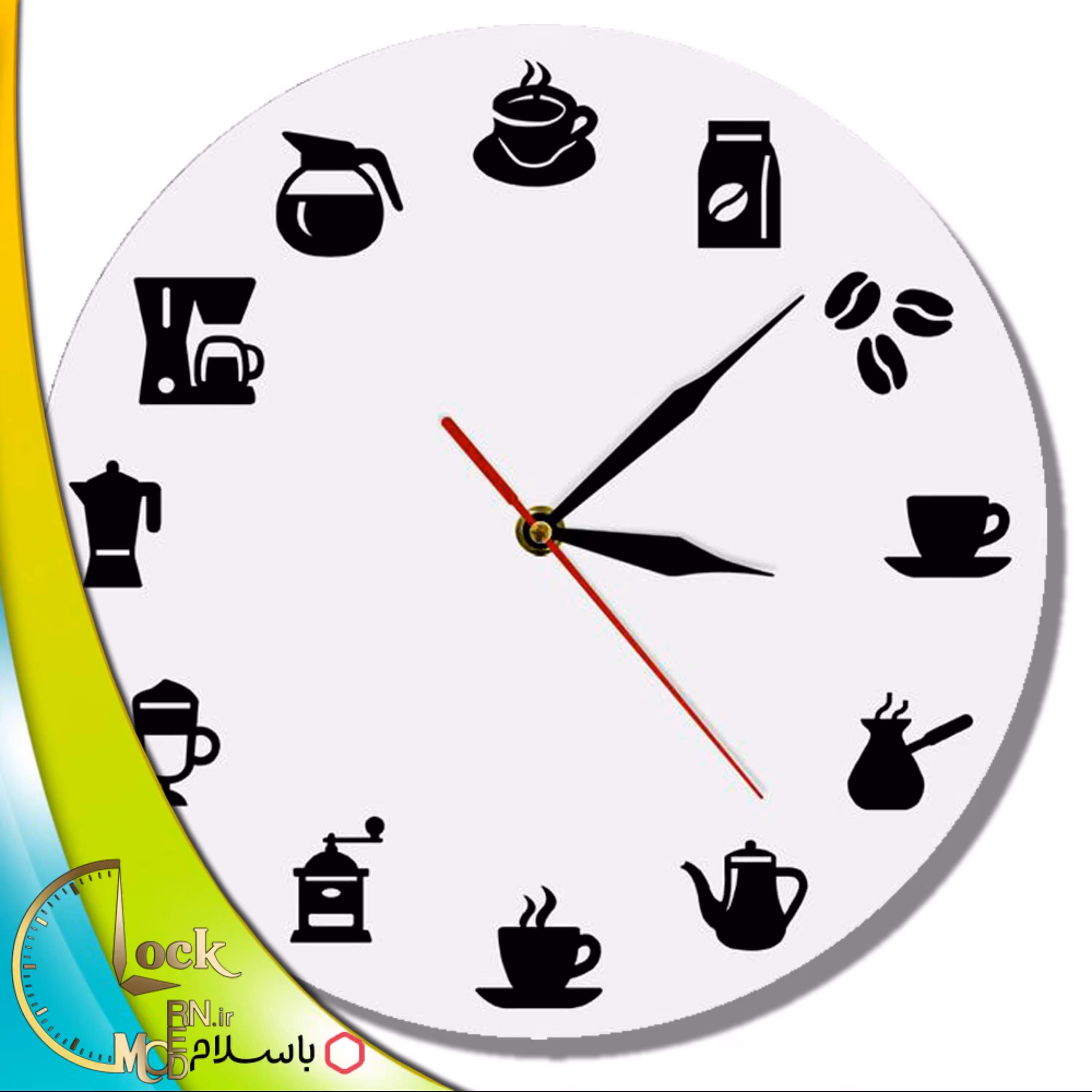 ساعت دیواری طرح قهوه خانه ای کد 465 (پس کرایه)