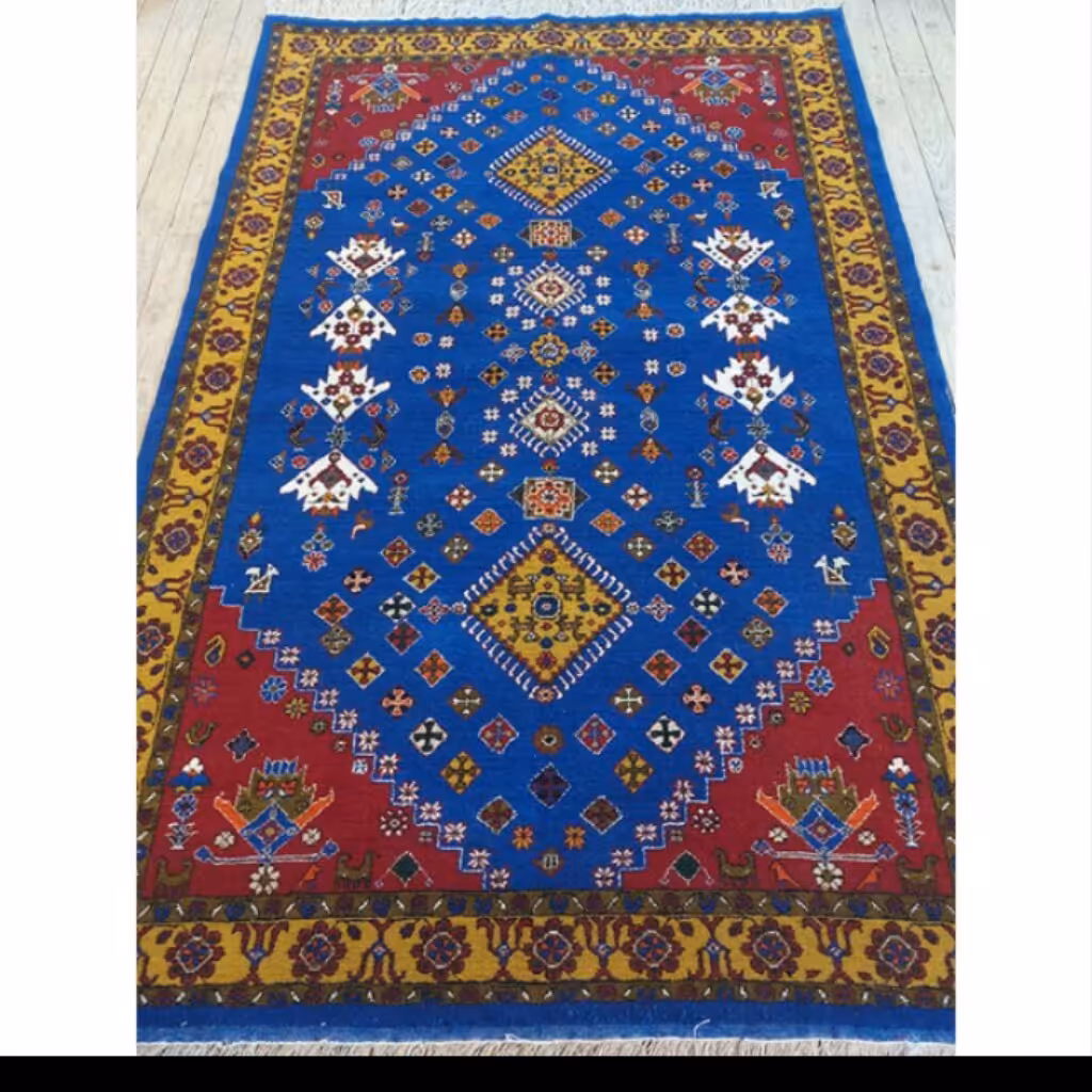  3 متری فرش دستبافت چله وگل ابریشم