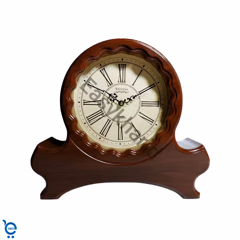 ساعت رومیزی چوبی مانتیس کد 114