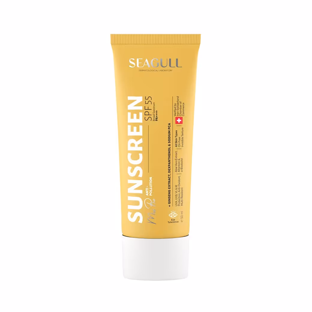 کرم ضد آفتاب سی گل فاقد چربی مناسب آقایان SPF55 حجم 50 میل