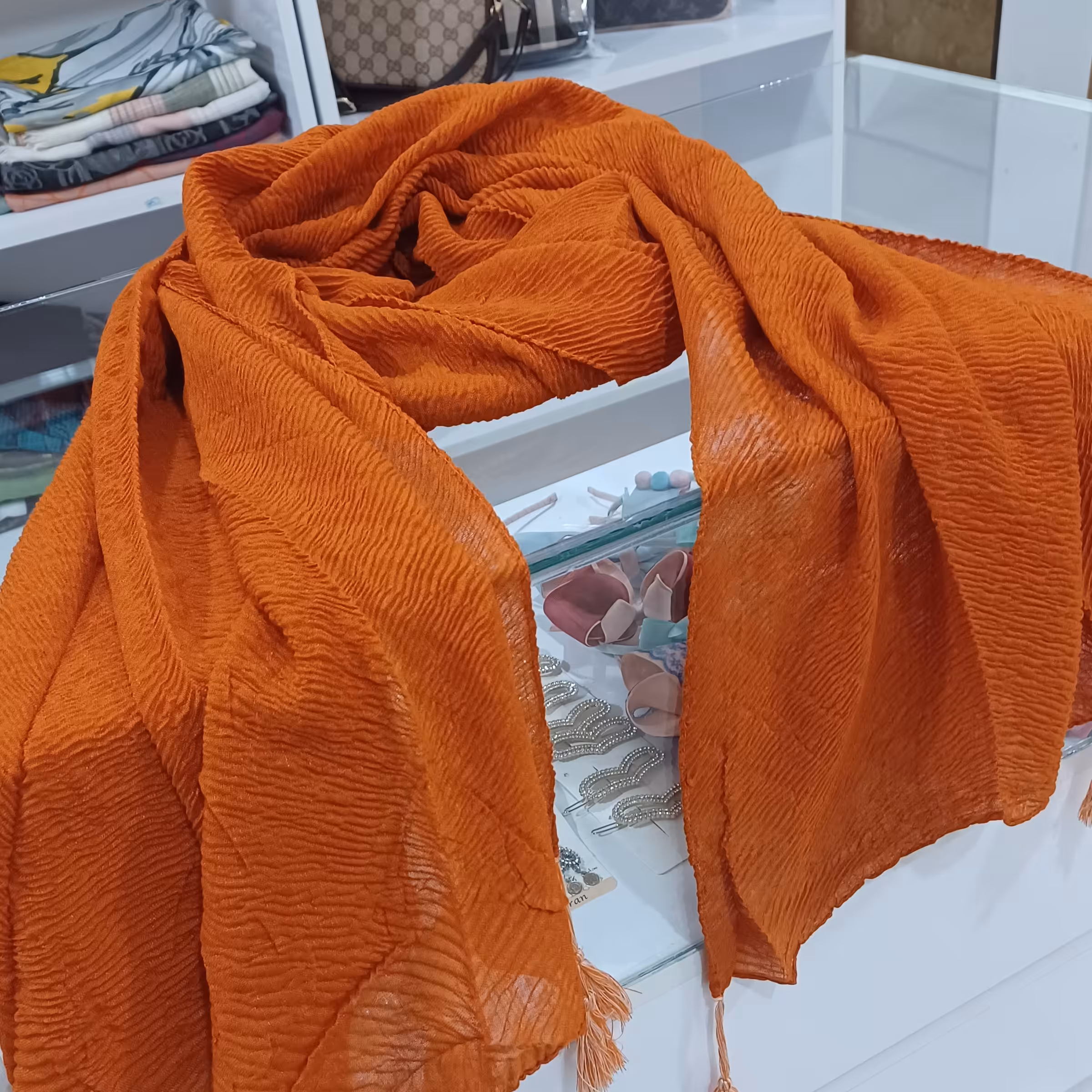 شال ساده نخی