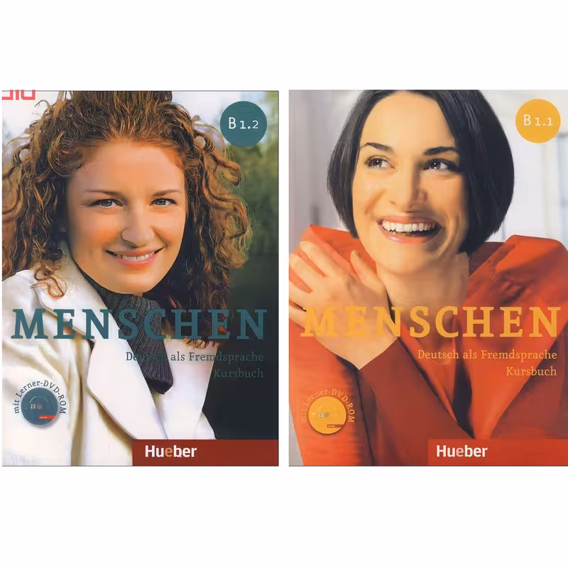 کتاب Menschen اثر جمعی از نویسندگان انتشارات Hueber دو جلدی 