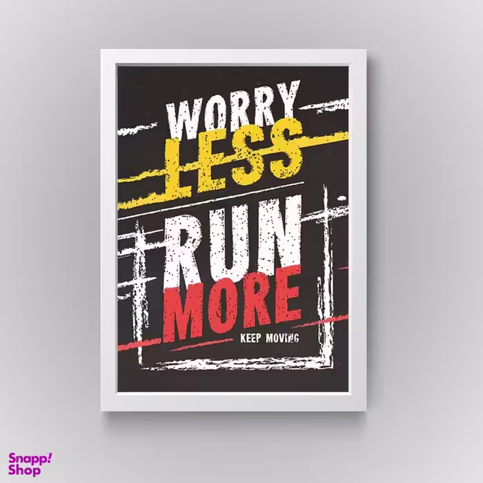 تابلو مدل دکوراتیو انگیزشی run moreکدN255