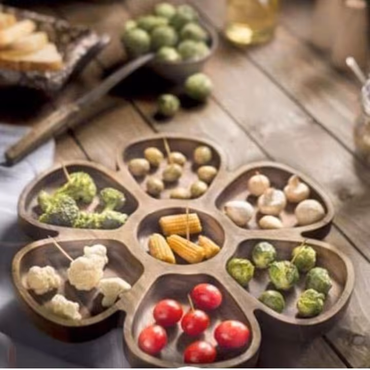 اردوخوری چوبی طرح گل