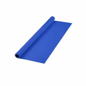 پرده آبی سایز 2x3 لوله پلاستیکی (فون مخمل)