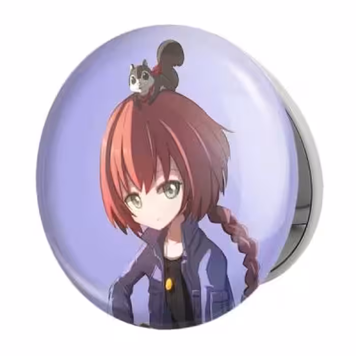 آینه جیبی خندالو طرح سوو انیمه تاریک تر از سیاهی Darker than black مدل تاشو کد 22576